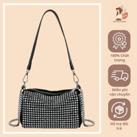 Túi Bling đính đá đi tiệc túi xách nữ đeo vai đeo chéo thời trang QCCC L60
