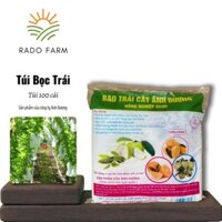Túi Bọc Trái Cây (100 cái) - Túi bao trái cây có dây rút, ngăn chặn côn trùng - Rado Farm