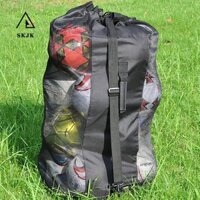 Túi bóng lưới SKJK Bóng chuyền Túi đựng bóng rổ hạng nặng cực lớn 15-20 quả bóng Túi bóng đá lưới chống nước