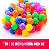 Túi bóng nhựa 100 quả cho bé - Hàng chính hãng an toàn cho bé