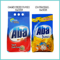 Túi bột giặt ABA Junco hương hoa 2.6kg | Bột Giặt A3 Sạch tinh tươm 2.9kg | Xà phòng bột giặt làm sạch quần áo hiệu quả