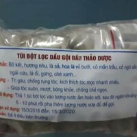 túi bột lọc dầu gội đầu thảo dược