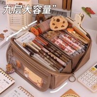 Túi Bút Cảm Ứng Cao Cấp Dành Cho Học Sinh Trường Tiểu Học Kapibara Hộp Văn Phòng Phẩm Mẫu Nữ ins Hộp Bút Chì Dung Tích Lớn Có Giá Trị Cao