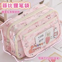 Túi bút chì hoạt hình đáng yêu dung lượng lớn loopy Hộp Bút Chì học sinh giá trị cao hộp bút