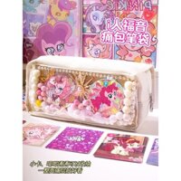 Túi bút My Little Pony Pain, túi i-Pain cho học sinh, túi bút ẩn, túi bút nhỏ, huy hiệu hạt thực phẩm, túi lưu trữ đa chức năng, ngoại hình cao cấp, dung tích lớn, phụ kiện anime