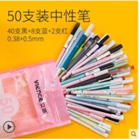 Túi bút nước vience 30 bút mix và 50 bút mix ngòi 0.38mm và 0.35mm