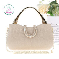 Túi cầm tay dự tiệc clutch nữ khoá chữ U siêu đẹp