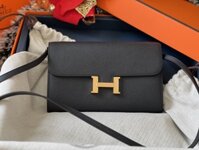 Túi Cầm Tay Hermes Siêu Cấp Mini Màu Đen 22cm