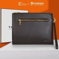 Túi cầm tay nam cao cấp hàng hiệu KALIS x Thiendi WCCH Túi ví clutch cầm tay kẹp cắp nách nam da bò thật cao cấp