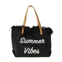 Túi Canvas Thêu Summer Vibes Siêu Xinh Siêu Sang