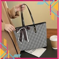 Túi cắp nách, Túi Đeo Chéo Nữ houndstooth caro đen - caro nâu phong cách hàn quốc mailisa QA04