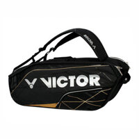 Túi cầu lông Victor BR9611C chính hãng có màu đen sản phẩm dùng cho cả nam và nữ - dáng tròn