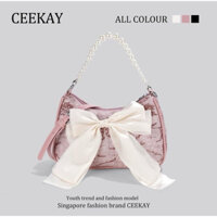 TÚI CEEKAY HOẠ TIẾT NƠ SIÊU XINH