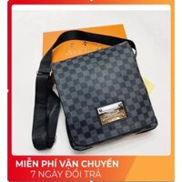 Túi chéo lv nam da pu chống nước cao cấp, cặp lv nam.