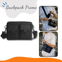 Túi chéo nam SuSu cặp nhỏ basic màu đen nhỏ gọn chống nước đựng điện thoại phong cách trẻ trung năng động đơn giản DC04