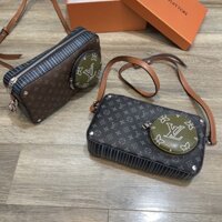 Túi chéo nam, Túi chéo lv da pu cao cấp, Túi chéo nam hàng Fullbox.