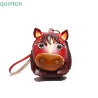 Túi chìa khóa Mini QUINTON Pony, Túi chìa khóa ô tô chất lượng cao cung hoàng đạo, Hộp đựng móc khóa bỏ túi ngựa Kawaii đa năng Quà tặng nhỏ