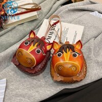 Túi chìa khóa Mini VANES1 Pony, Túi chìa khóa ô tô chất lượng cao Kawaii, Hộp đựng móc khóa bỏ túi cao cấp đa chức năng đa chức năng dành cho ngựa Túi đeo chéo một vai