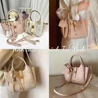 Túi Chio2nd Quai Xách Khóa Xoay Màu Pastel Kèm Charm Size 20 Xách Tay + Đeo Chéo 010