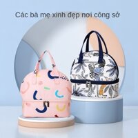 Túi cho con bú mẹ, sữa mẹ băng xanh bảo quản tủ lạnh sữa bảo quản túi đá cách nhiệt di động đa chức năng hút sữa
