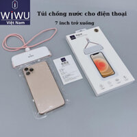 Túi chống nước cho điện thoại , smart phone kích thước 7 inch chính hãng WIWU AQua cao cấp chống nước tuyệt đối IPX8