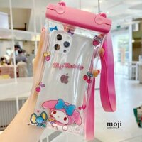 Túi chống nước điện thoại viền phao Sanrio family My Melody ice cream fruit strawberry