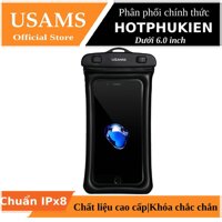 Túi Chống Nước USAMS Chuẩn Chống Nước IPx8 Dùng Cho Điện Thoại Dưới 6 Inches - Hàng chính hãng