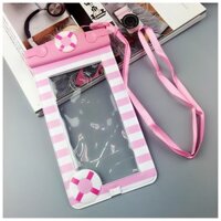 Túi chống nước WaterProof Cartoon cho điện thoại 6 inch (Chuẩn IPX8, chống chìm) (Họa tiết ngẫu nhiên) - Hàng nhập khẩu