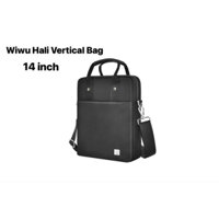Túi chống shock Laptop Macbook WIWU Hali Vertical Bag da trơn dáng dọc dành cho 14 inch