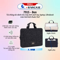 Túi chống sốc dành cho máy tính xách tay/laptop màn hình 15.6" Rivacase 7915 - Hàng chính hãng