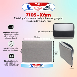 Túi chống sốc laptop Rivacase 7705