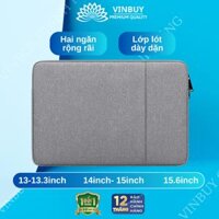 Túi chống sốc Laptop, Túi chống sốc Mac-book cao cấp nhiều kích thước - Bảo vệ chống va chạm, Chống thấm nước - Hàng chính hãng VinBuy - Màu Xám - 13-13.3 inch 33.5x24.5cm