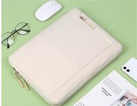Túi chống sốc macbook 13 và 13,3 inh cao cấp lót dày, công nghệ giảm chấn bảo vệ laptop, chống va đập máy tính an toàn hiệu quả - kem