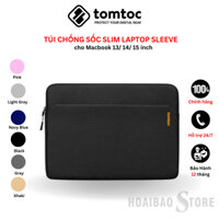 Túi chống sốc Tomtoc Slim Laptop Sleeve cho Macbook 13/ 14/ 15 inch mỏng nhẹ bảo vệ máy tối ưu