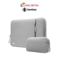 Tui chong soc Tomtoc Versatile-A13 Protective Laptop Sleeve with Accessory Pouch Mbook Pro 14 inch A13D2 - Hàng chính hãng - Gray