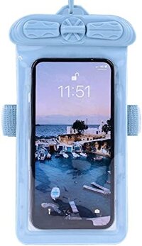 Túi chống thấm nước Vaxson, phù hợp với LG G3 S Dual / G3 Beat Dual, màu xanh da trời không phải là lớp màn hình bảo vệ