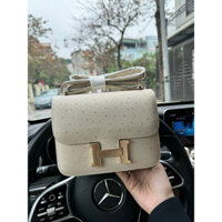 Túi chữ H vân da đà điểu