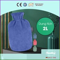 Túi chườm Fashy Germany Bọc Nhung 100 nhập khẩu từ Đức giúp giữ ấm, giảm đau tự nhiên - Xanh dương