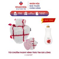 Túi chườm Fashy hình trái tim giả lông hộp 1 cái