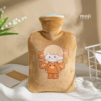Túi chườm giữ nhiệt bọc vải Cute girl bear 14x22
