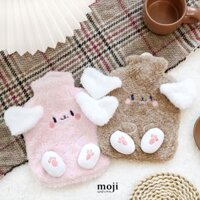 Túi chườm giữ nhiệt bọc vải Cún chân nổi cute 14x19