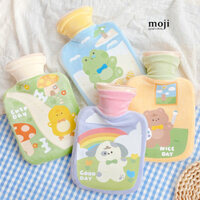 Túi chườm giữ nhiệt bọc vải Animal good day 14x20