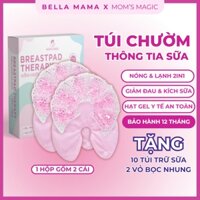 Túi chườm ngực giảm đau Mom's Magic, chườm ngực nóng lạnh thông tắc tia sữa giúp mẹ kích sữa, giảm đau (Hộp 2 cái)