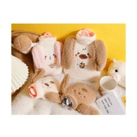 Túi chườm nóng lạnh bụng kinh đa năng 2000ml có lớp vải nhung bên ngoài