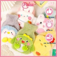 Túi chườm nóng lạnh đa năng PUHA 500ml, túi chườm nóng sưởi ấm bụng kinh cho nữ giảm đau bụng