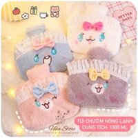 Túi Chườm Nóng Lạnh, Túi Giữ Nhiệt Hạ Sốt Giảm Đau Bụng Kinh Haa Store Vải Nhung Cao Cấp, Quà Tặng Cho Bạn Gái