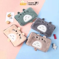 Túi chườm nóng sạc điện tự ngắt hình Totoro dễ thương HAKY080, túi sưởi nóng lạnh giảm ê buốt chân tay, đau bụng kinh