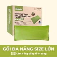 Túi chườm nóng thảo dược giảm đau khớp gối dùng lò vi sóng - Hapaku - Gối đa năng size lớn