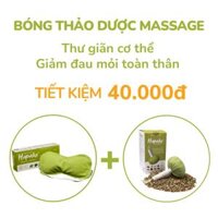 Túi chườm nóng thảo dược giảm đau nhức mỏi mắt dùng lò vi sóng - Hapaku - Chuờm mắt  Bóng mát xa