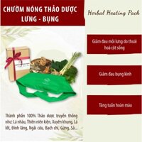 Túi Chườm Thảo Dược (lưng bụng)⚡FREE SHIP⚡Giảm đau mỏi lưng, giảm đau bụng kinh, tăng tuần hoàn máu⚡sarah_viet_naturals